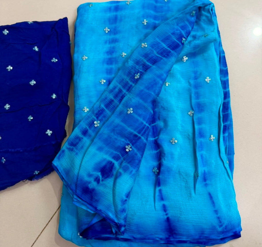 Nila - Lightweight Chinnon Georgette Saree