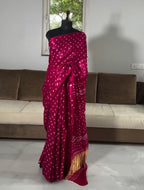 Maisha - Pure Modal Silk Bandej Saree