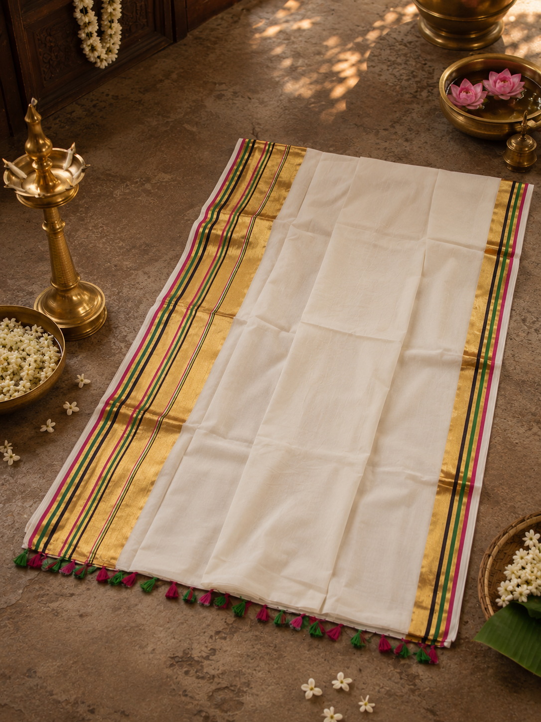 Kanaka - Mul mul Cotton Saree