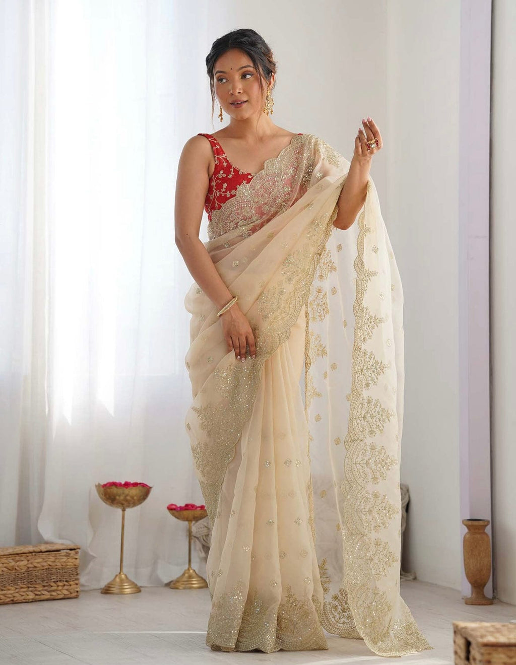 Arti - Grace With Elegance - Soft Organza Saree
