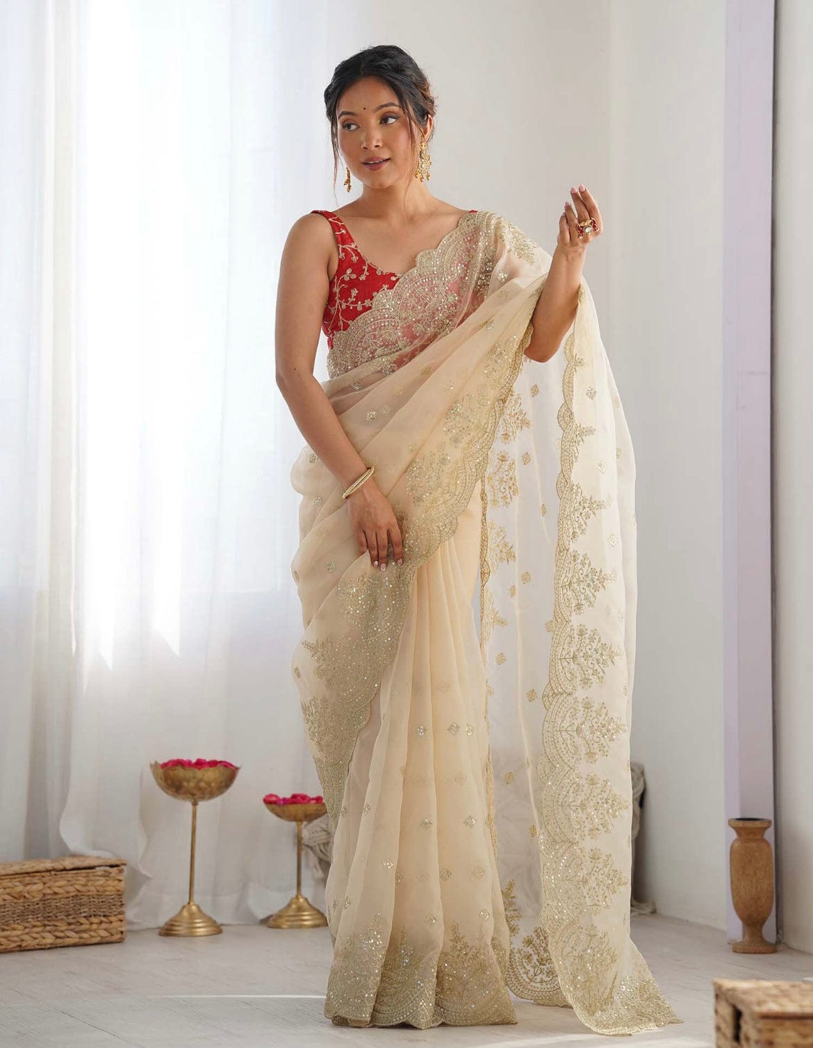 Arti - Grace With Elegance - Soft Organza Saree