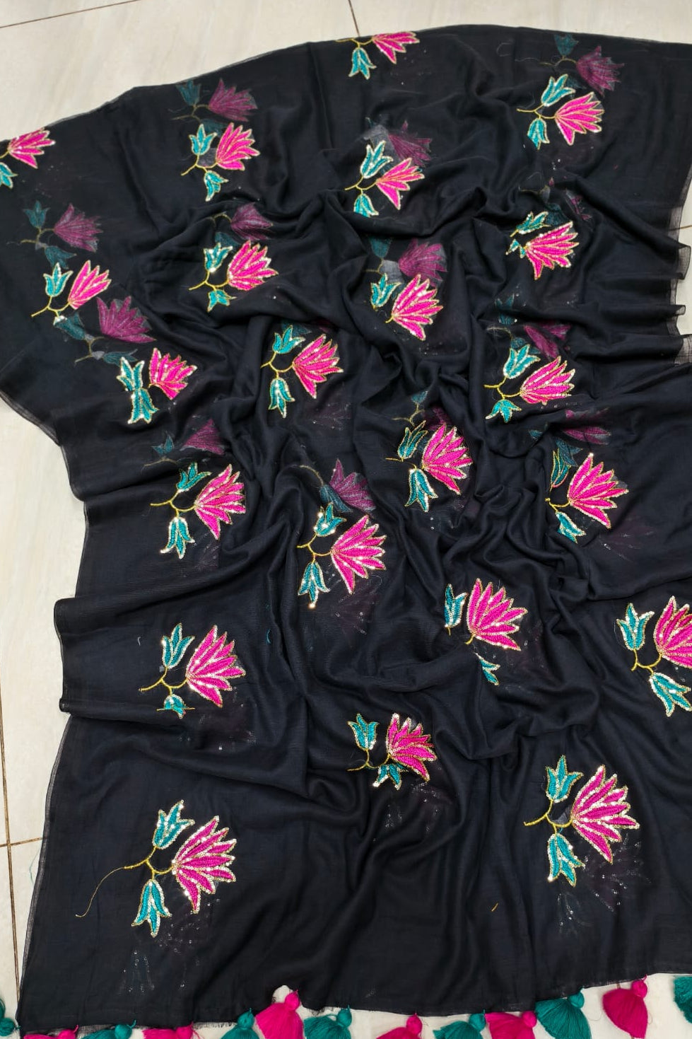 Nidha - Mul Mul Cotton Saree