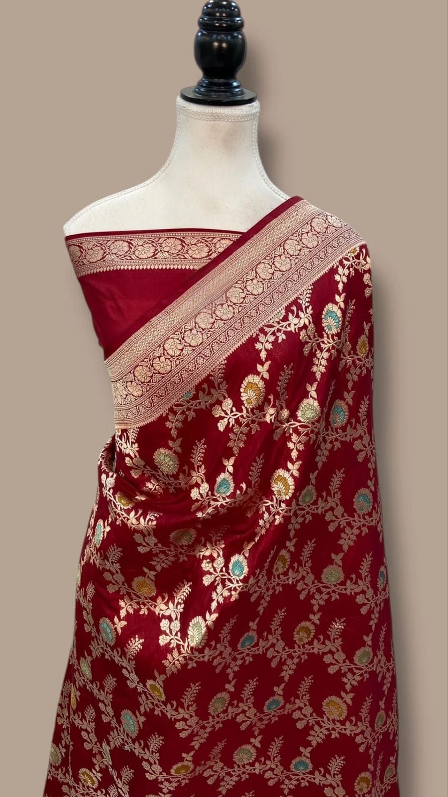 Reena - Banarasi Pure Katan Silk Meenakari Saree