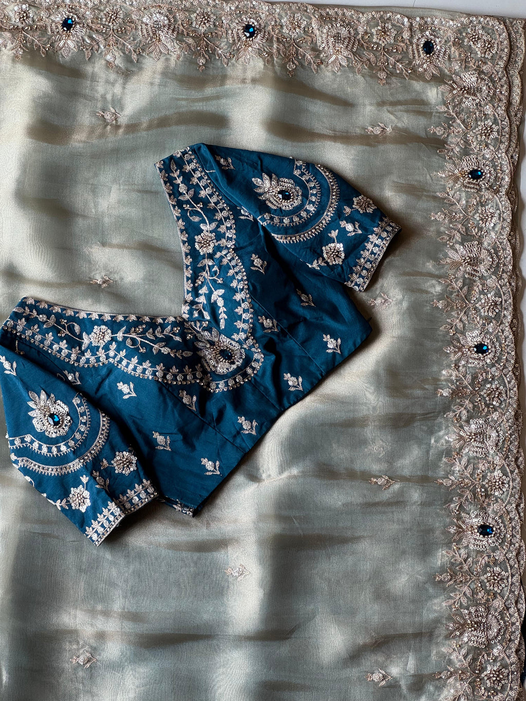 Madona - Designer Tissue Handwork Saree