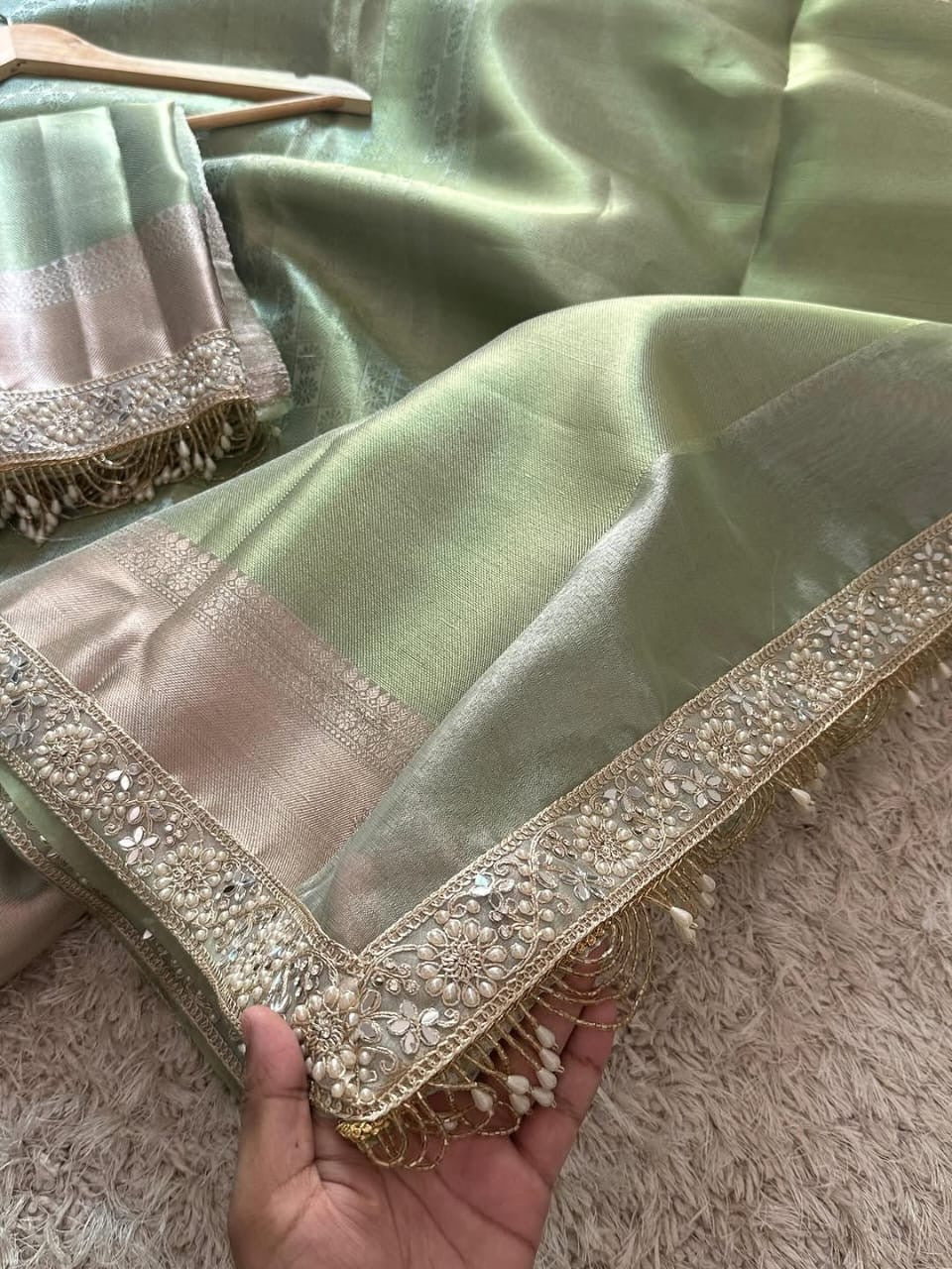 Reshmi - Banarasee Kanchi Tissue Silk Saree