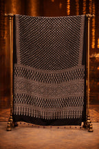 Tulsi -  Designer Pure Modal Ajrakh Mirror saree