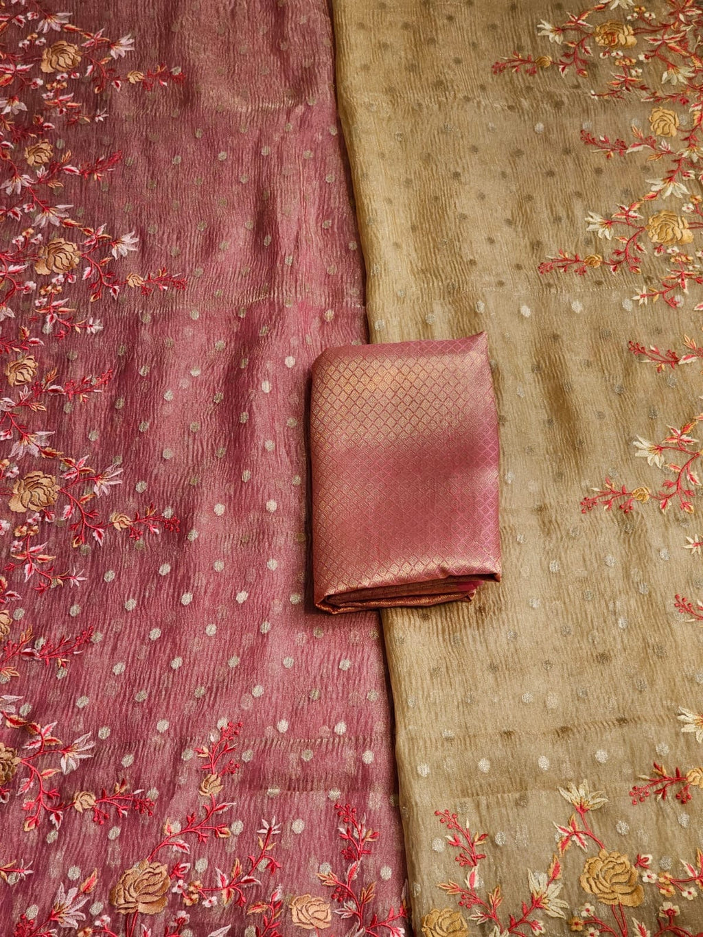 Kumudi - Pure Banarasi Crush Tissue Silk Saree