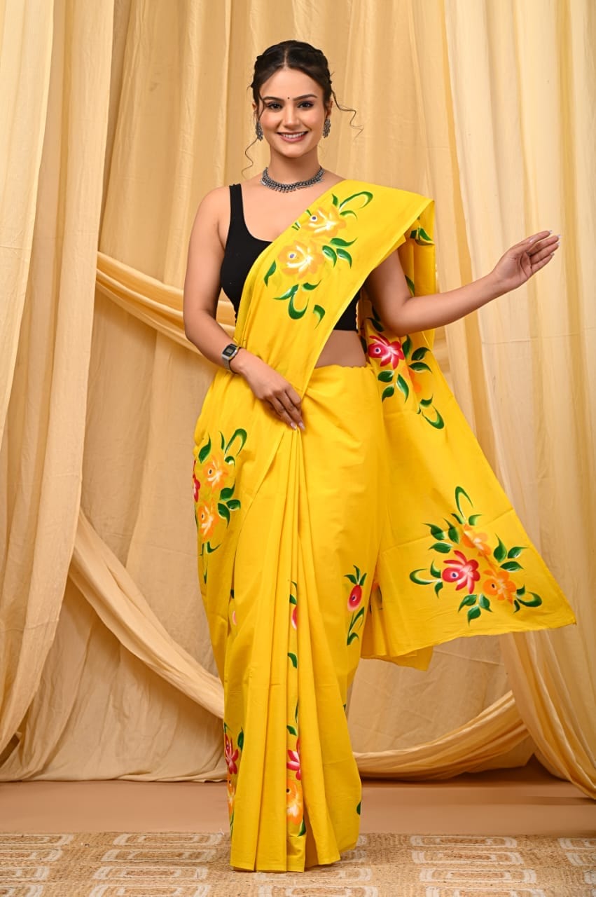 Malar - Premium Cotton Mulmul Saree