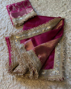 Hanifa - Banarasee Tissue Handwork Saree