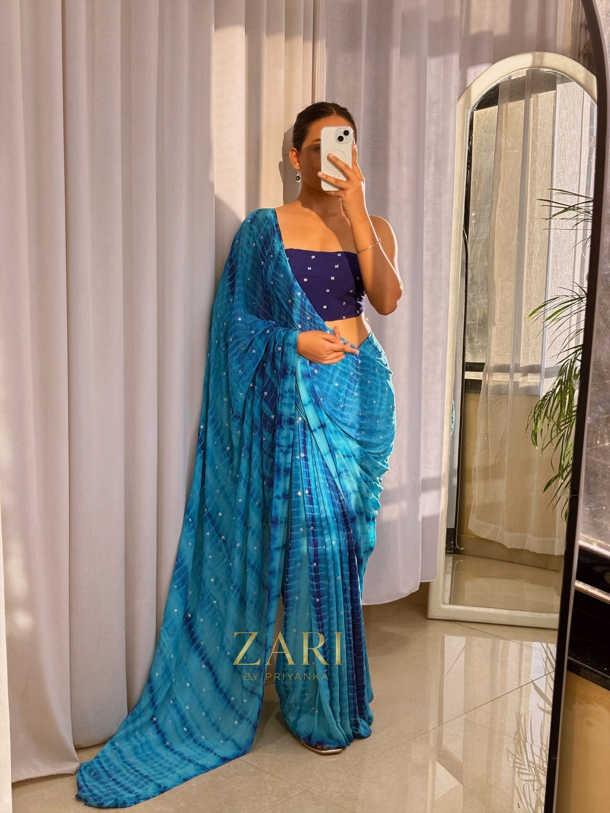 Nila - Lightweight Chinnon Georgette Saree