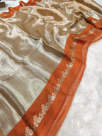 Dhwani -  Pure Banarasi Tissue Silk Saree