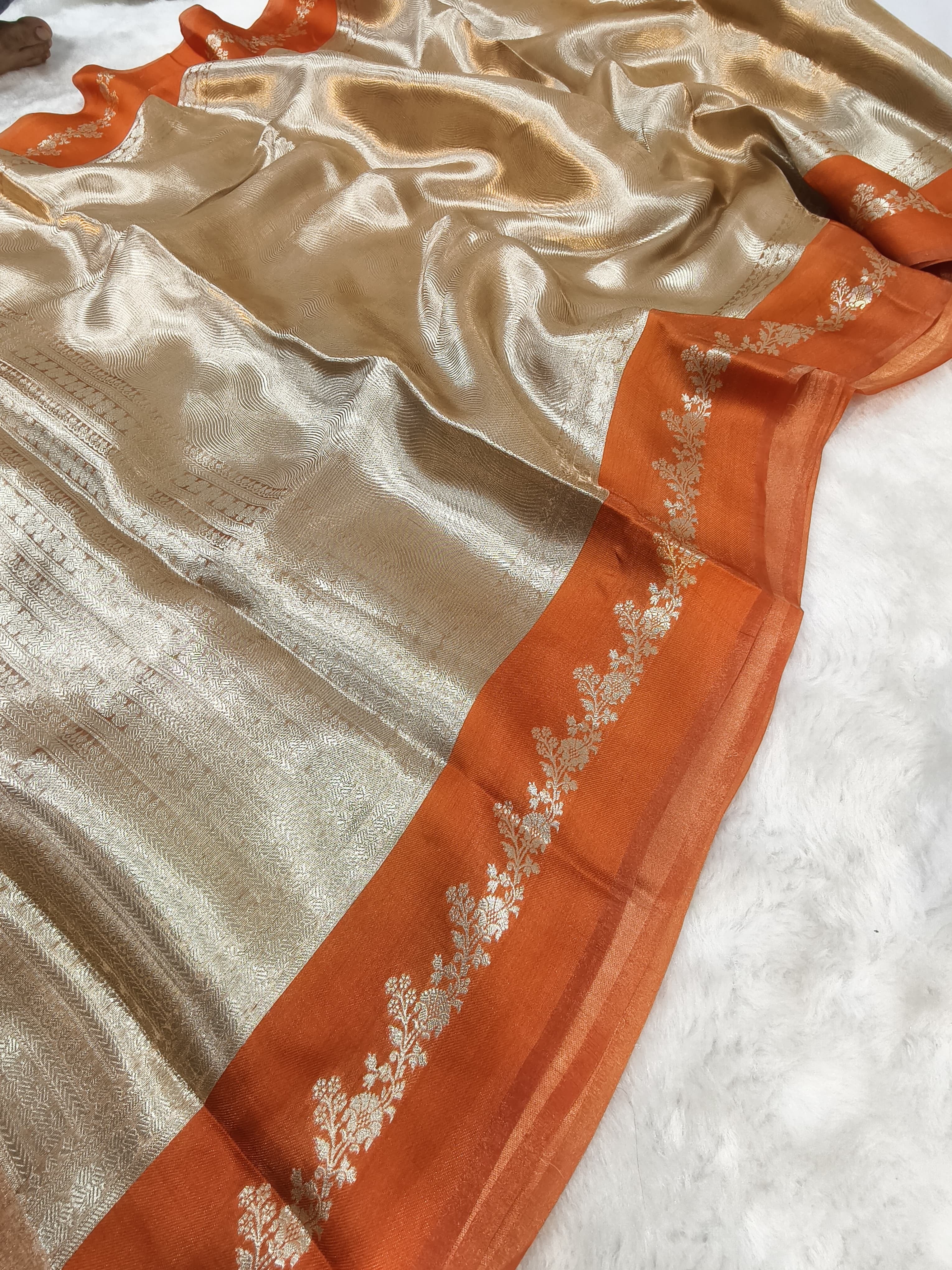 Dhwani -  Pure Banarasi Tissue Silk Saree