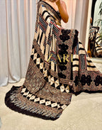 Aneet | Handcrafted Ajrakh Couture Saree