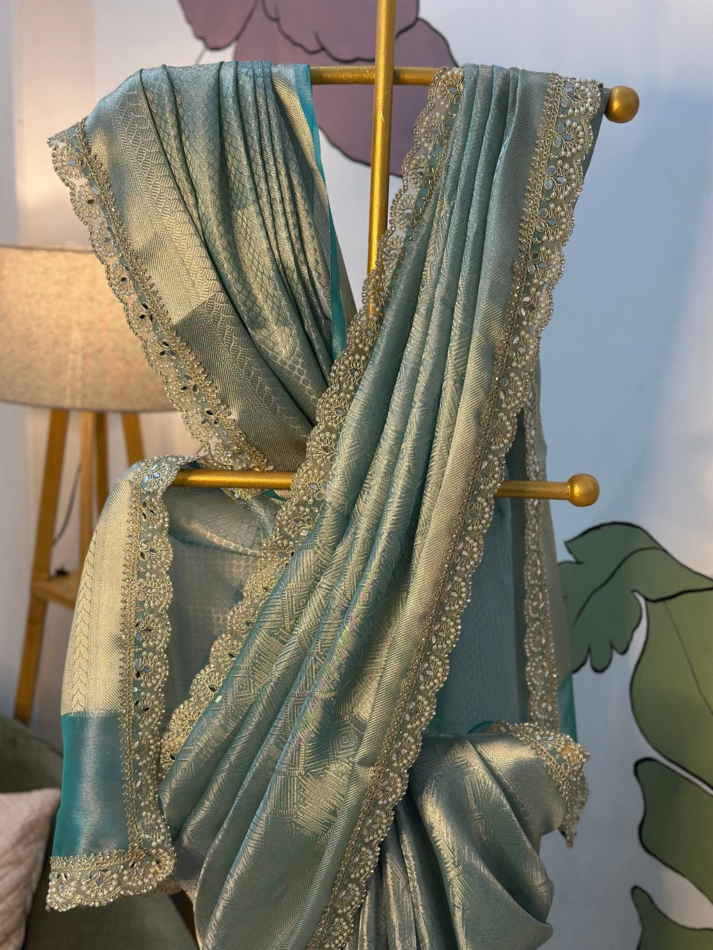 Zavera - Semi Kanchi Tissue Silk Saree
