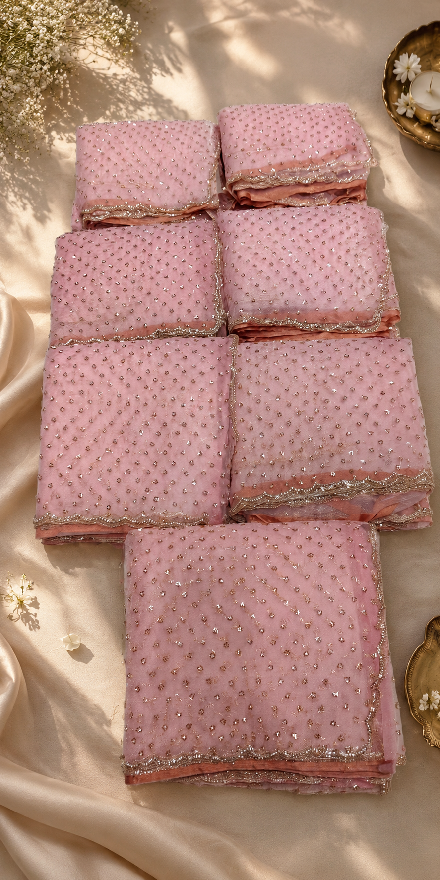 Masoom - Designer Tissue Organza Saree with handwork