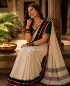 Samyukta - Handwoven Handloom Soft Cotton Saree