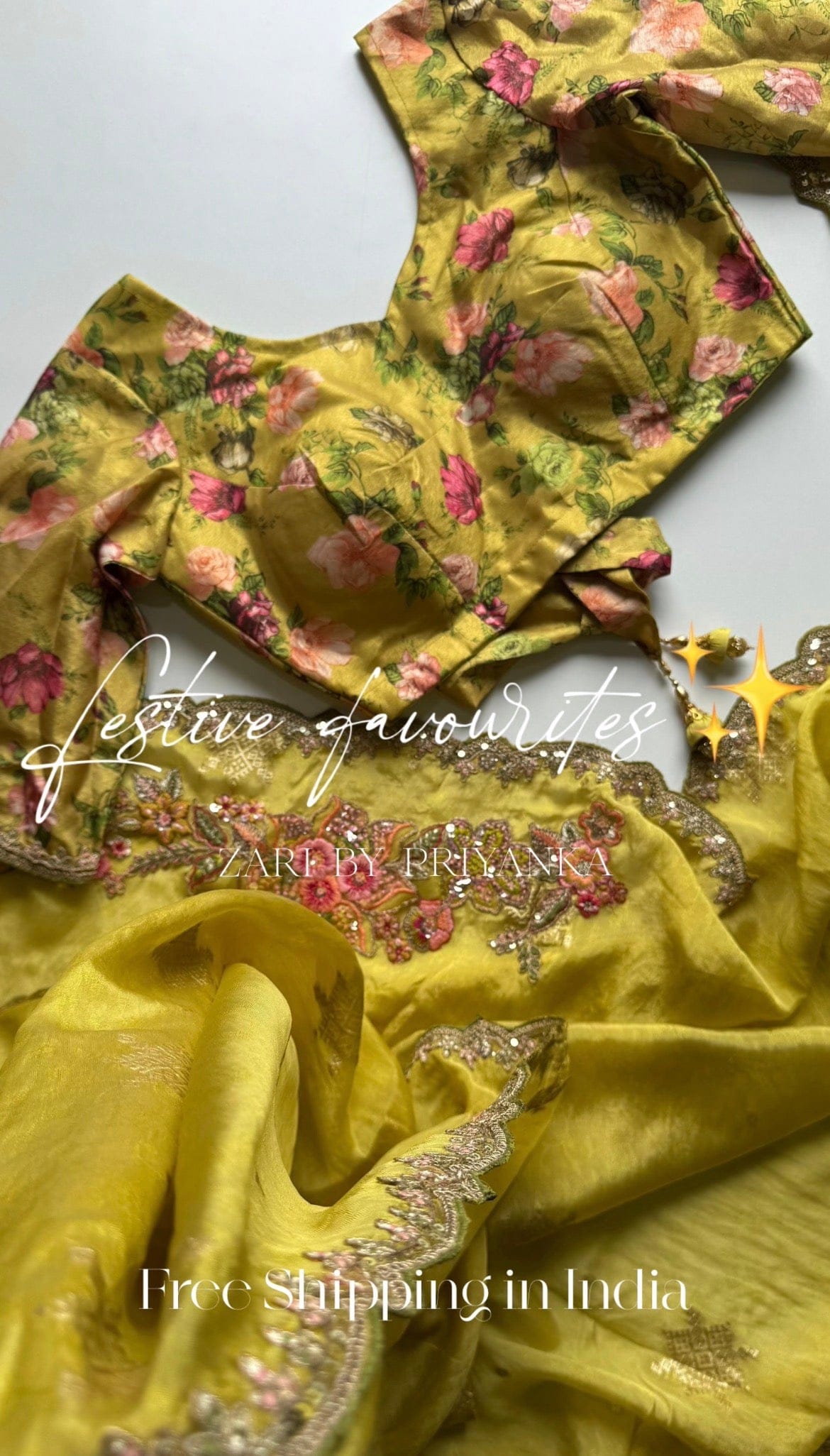 Adhara - Premium Tussar Designer Saree