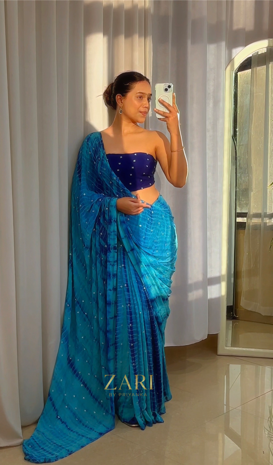 Nila - Lightweight Chinnon Georgette Saree