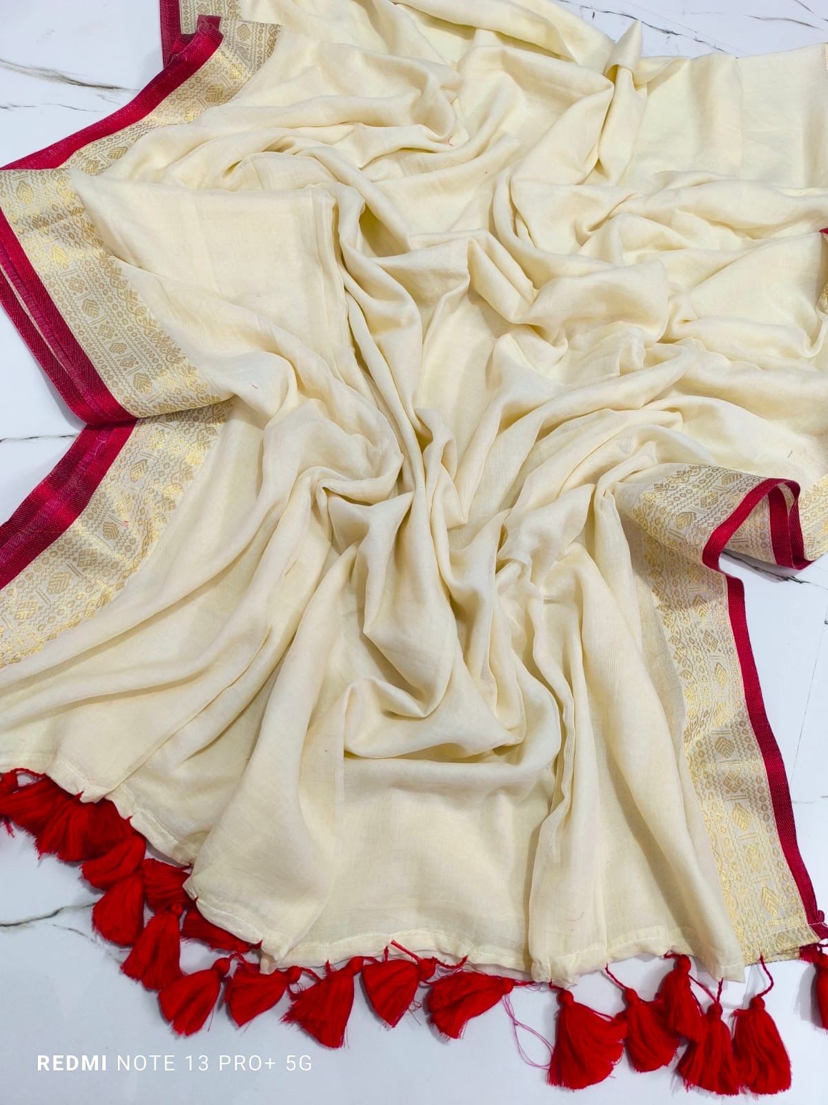 Minakshi - 120 Mul Mul Handloom Cotton Saree