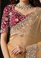Aneeta - Designer Organza Tissue Saree