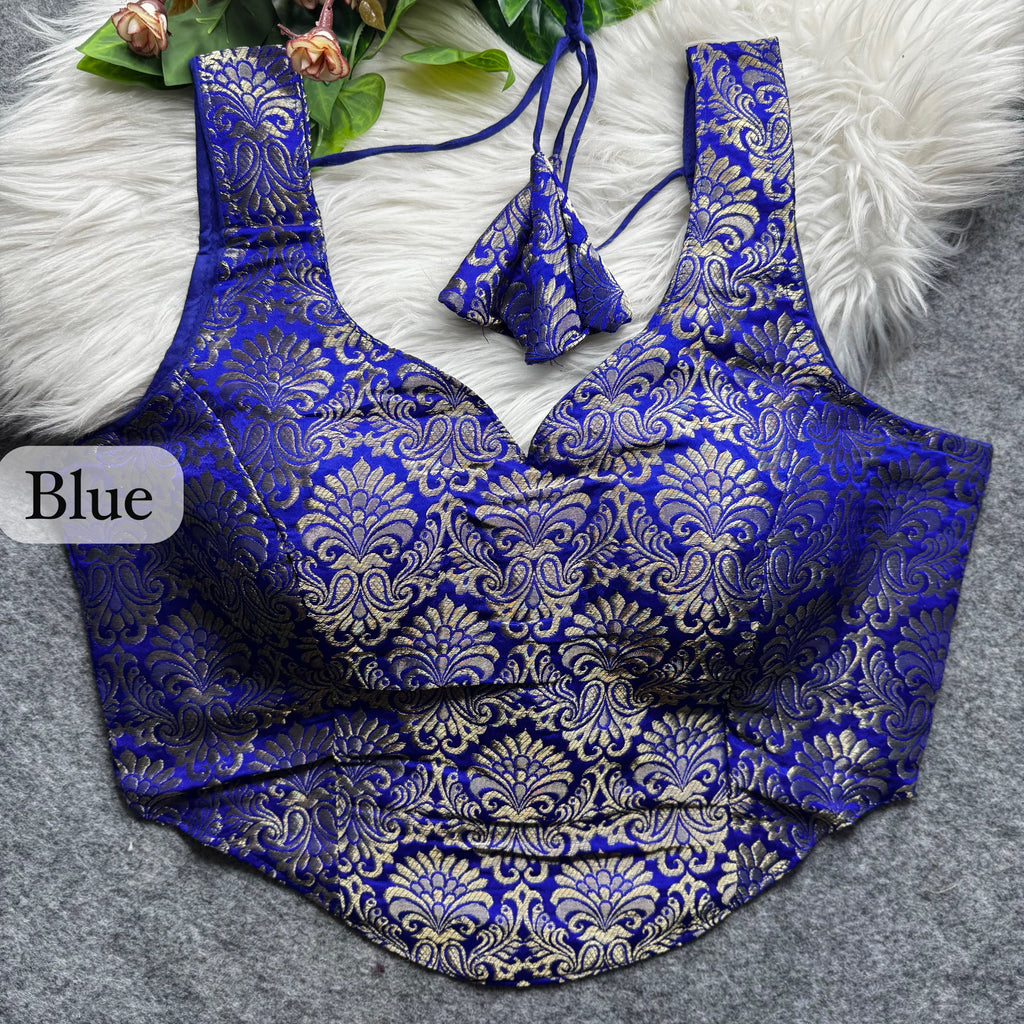 Dolly - Banarasi silk Padded Blouse