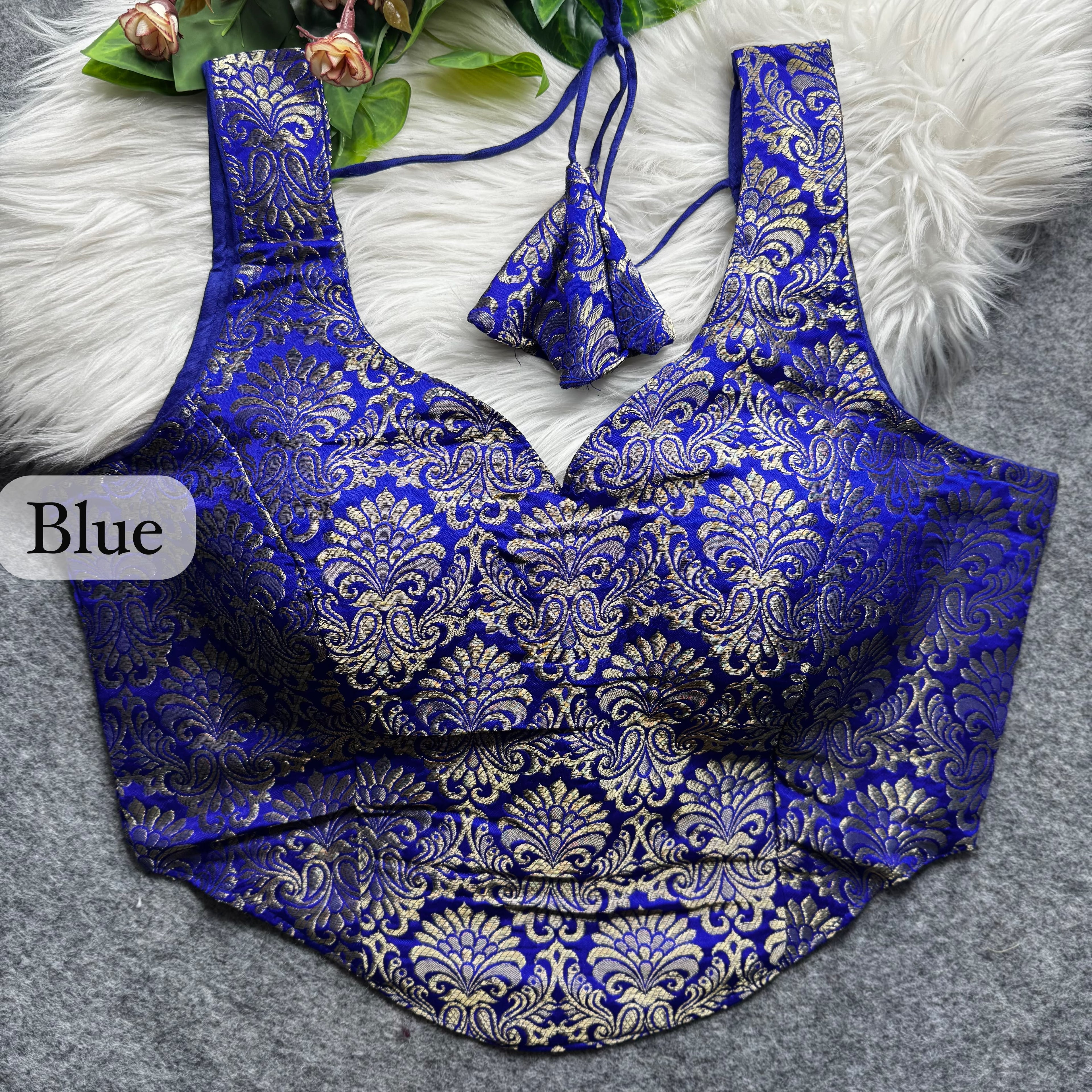 Dolly - Banarasi silk Padded Blouse