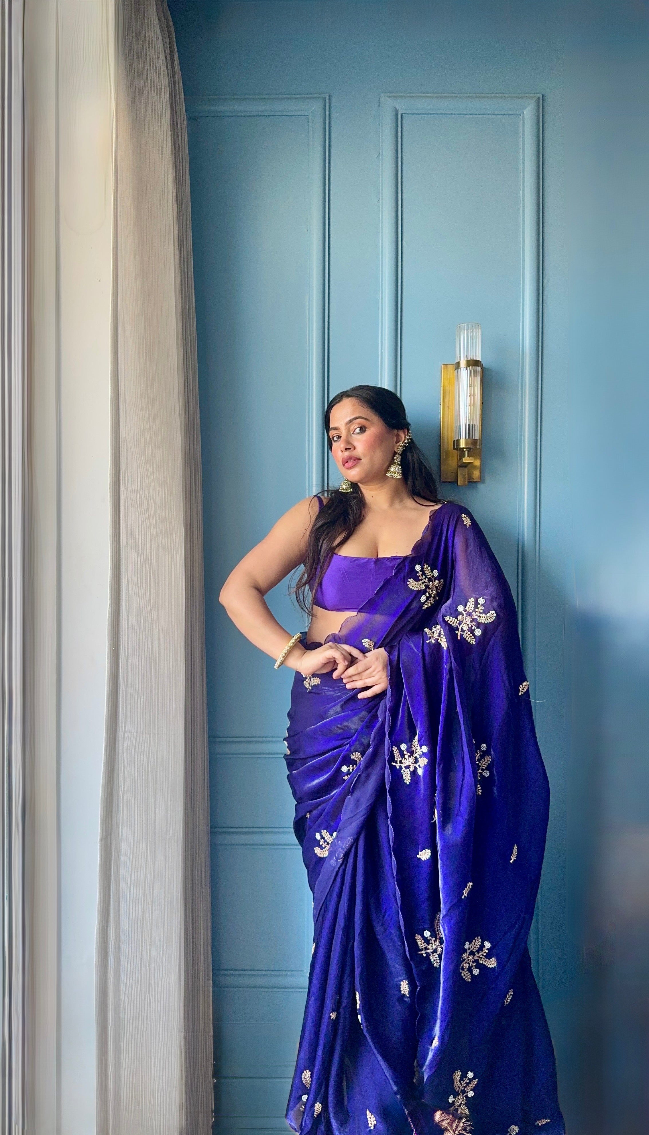 Shivani - Designer Crepe Silk Saree