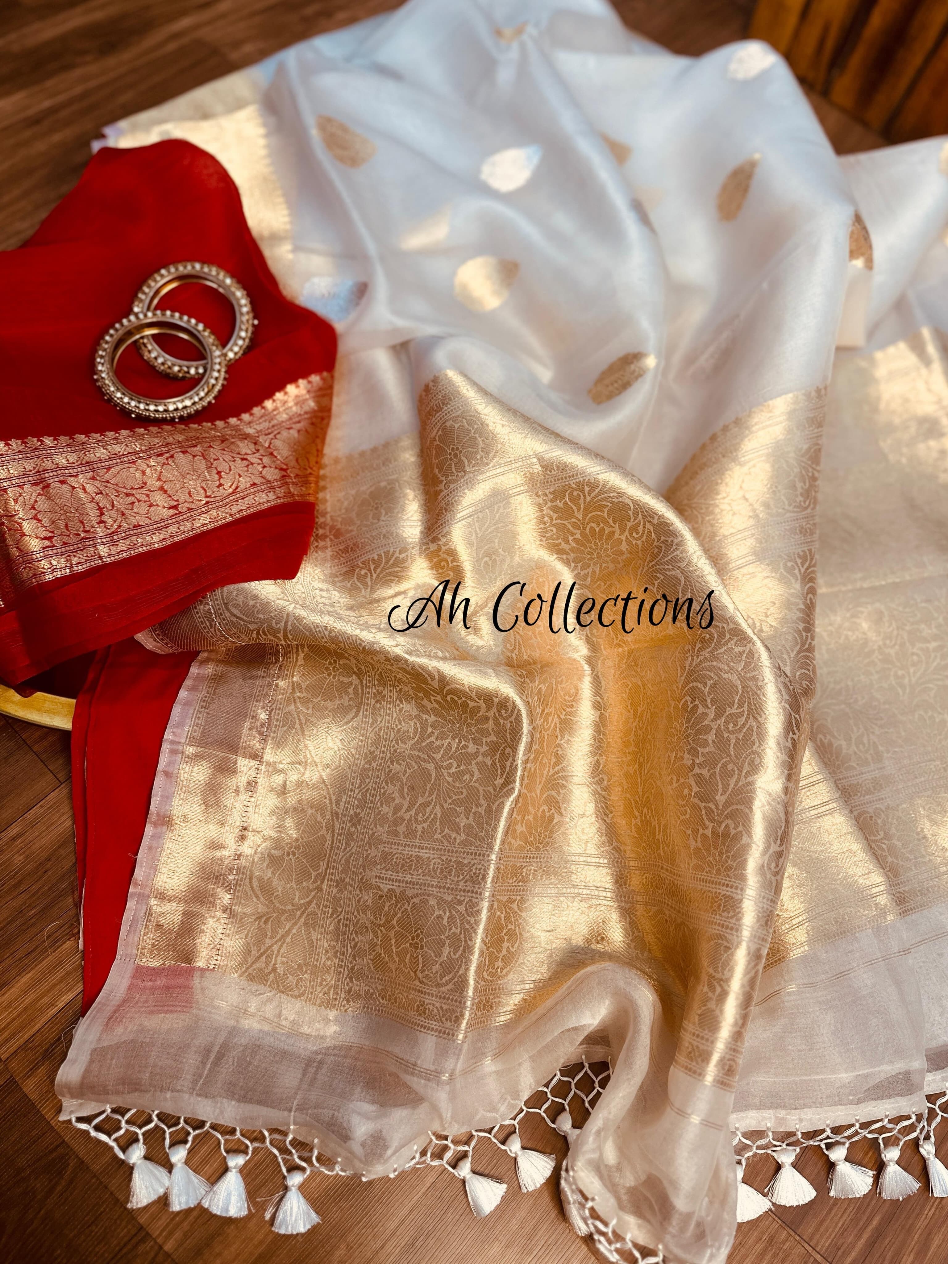 Daya - Pure Handwoven Kaduwa Weaved Kora Silk