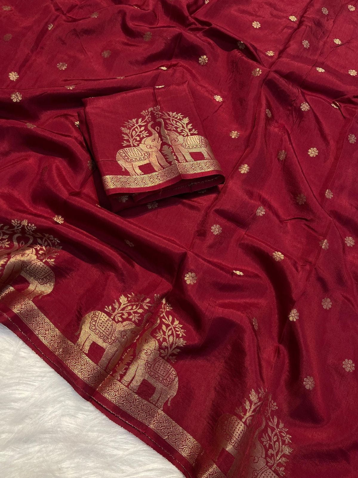 Rima Muslin Silk Saree with Running Blouse