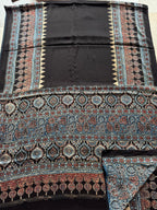 Maika  - Pure Modal Ajrakh saree