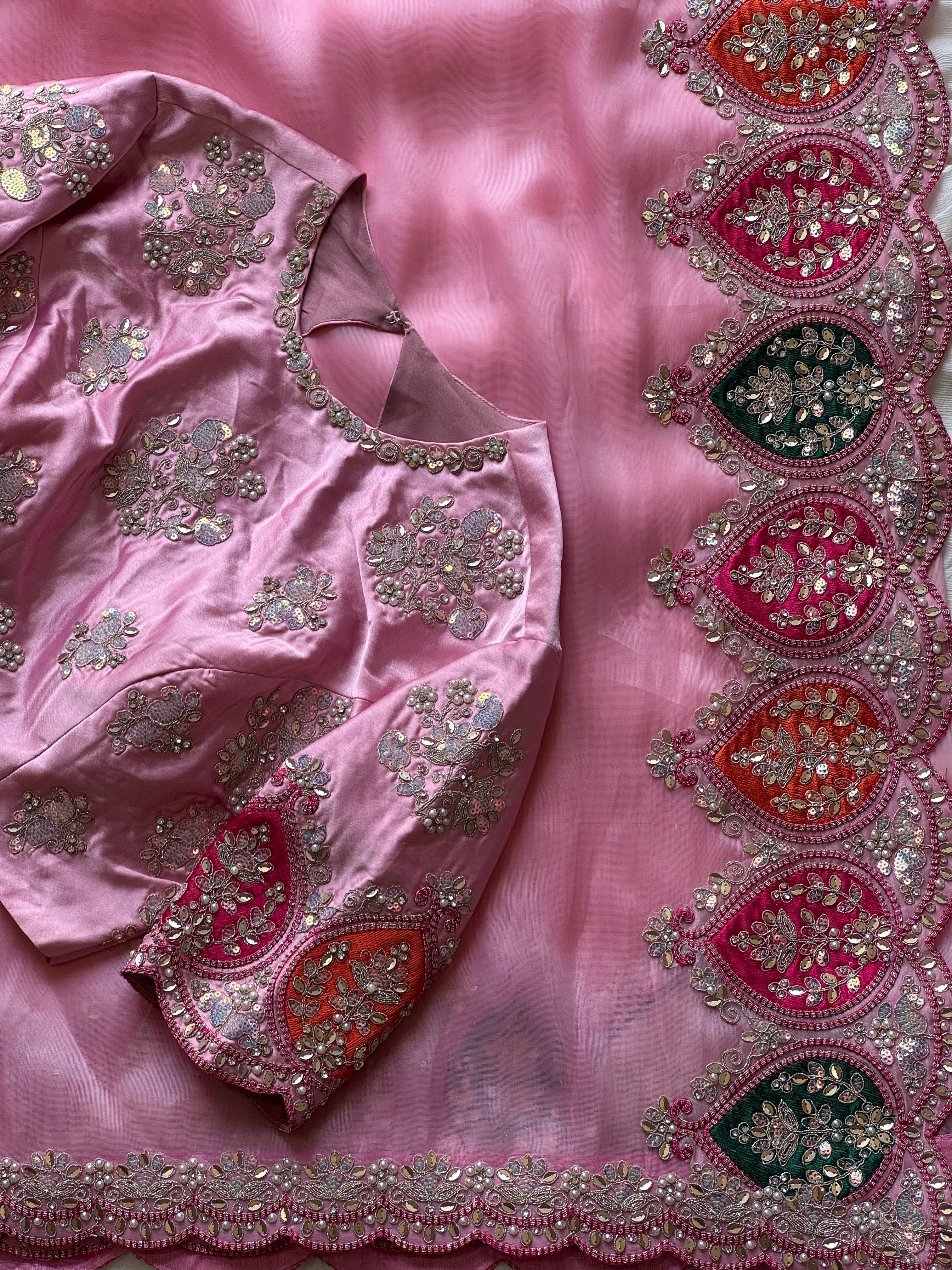 Mahina - Designer Tissue Saree