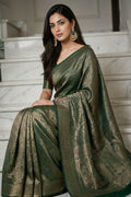 Vidhya - Pure Khaddi Banarasi Crepe Silk Saree