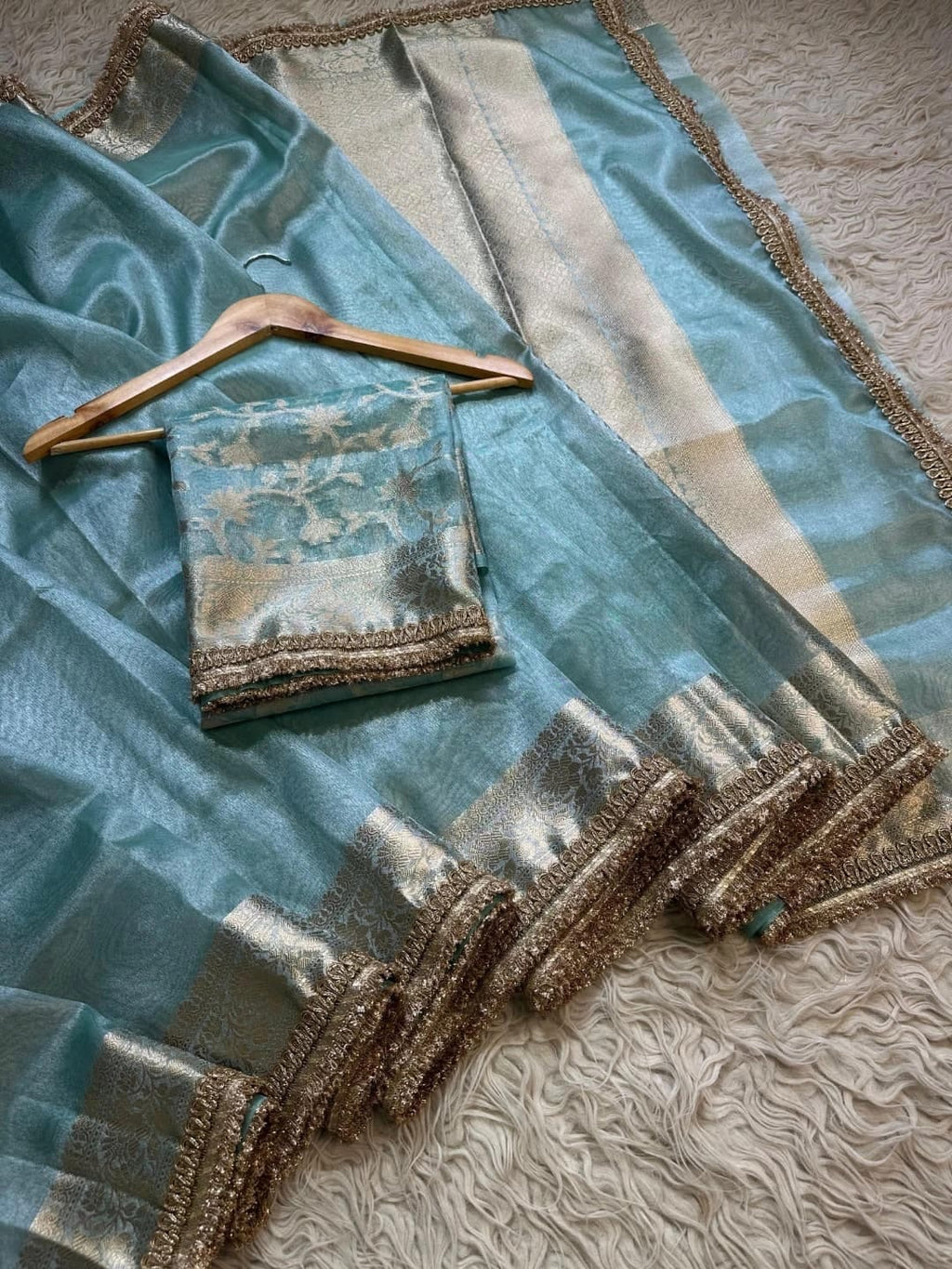 Nitya - Banarasee Glass Tissue Silk Saree