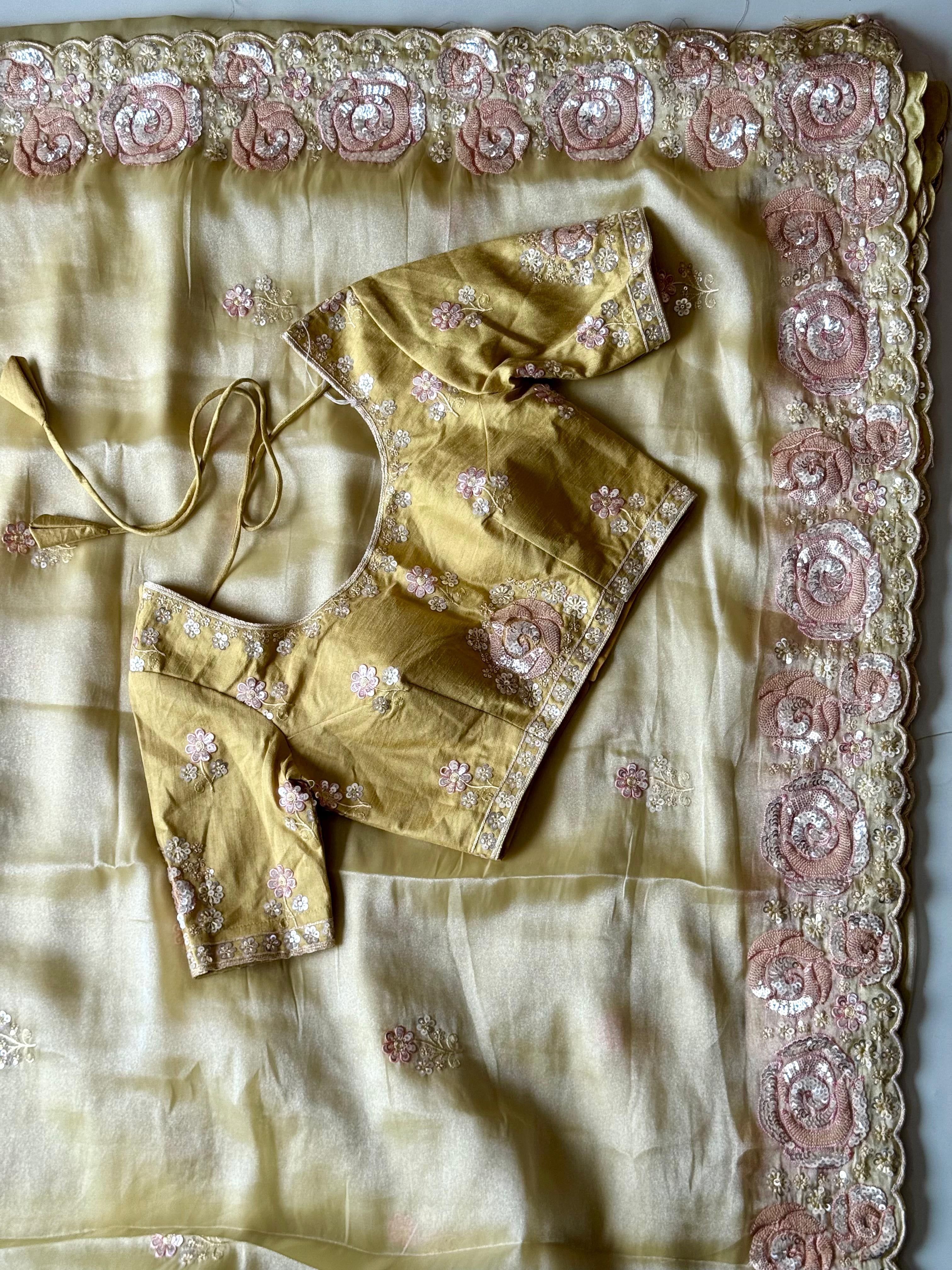 Sainora - Designer Space Silk Saree