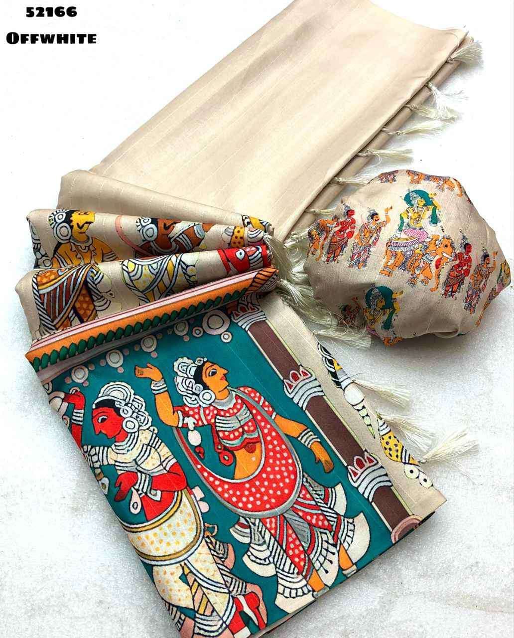 Diya Semi Tussar Silk Saree – Elegant Weaves with Blouse Piece