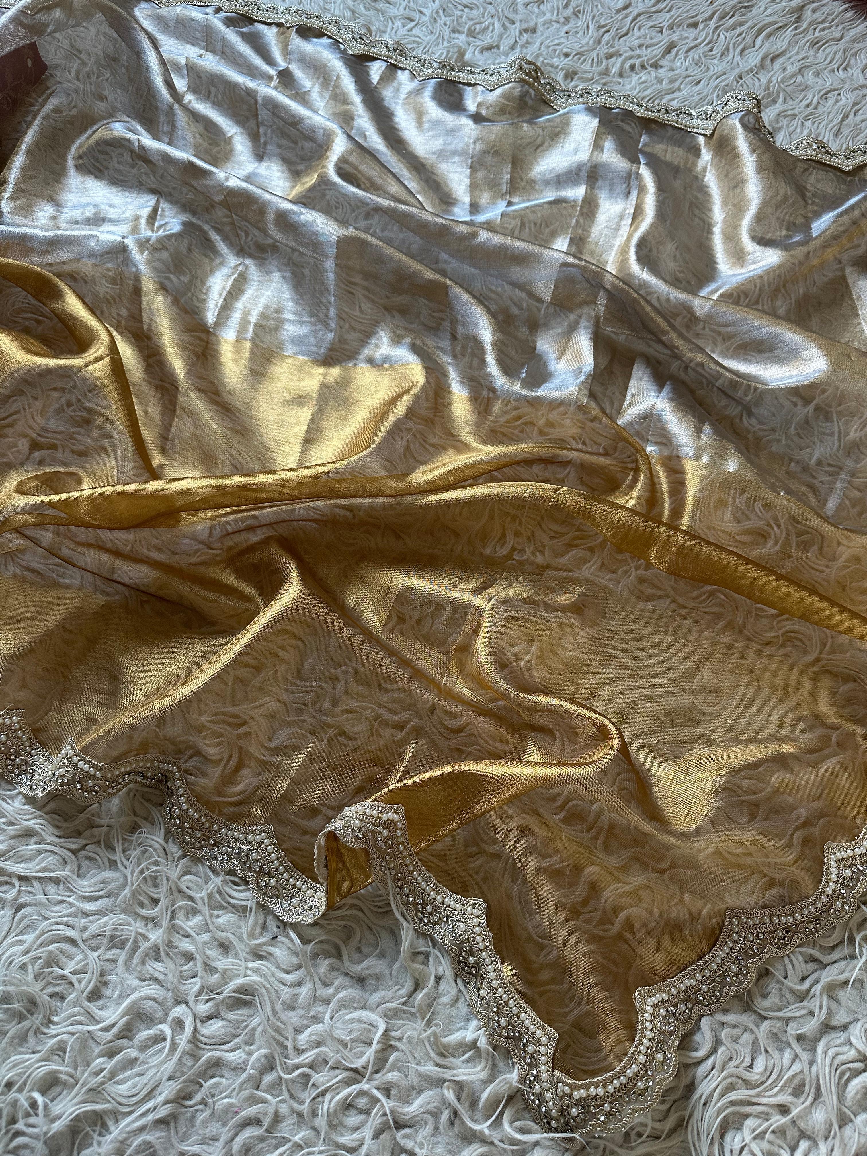 Alisha - Tissue silk saree