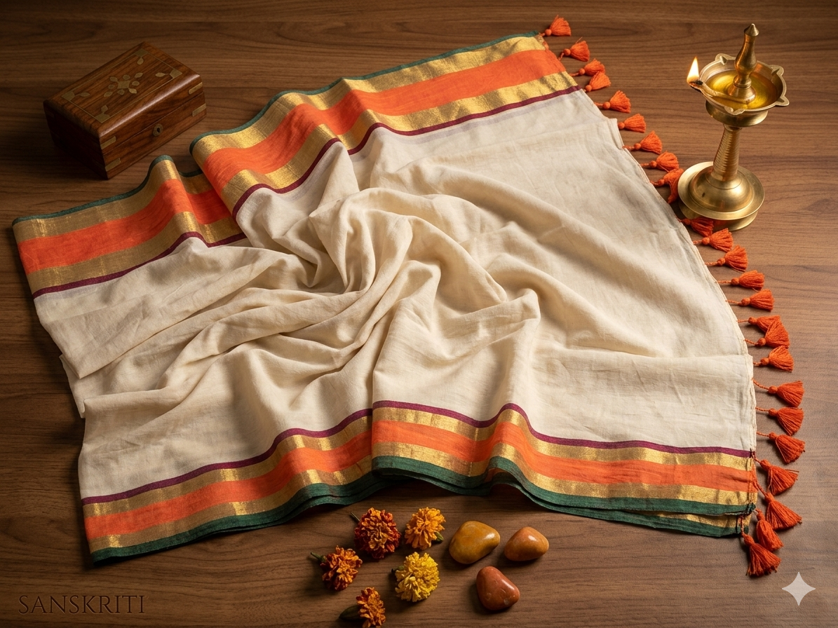 Vishaka - Mul Mul Cotton Saree