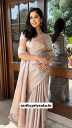 Titli - Pure Brocade Tissue silk saree