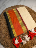 Rukmini - 120 Mul Mul Handloom Cotton Saree