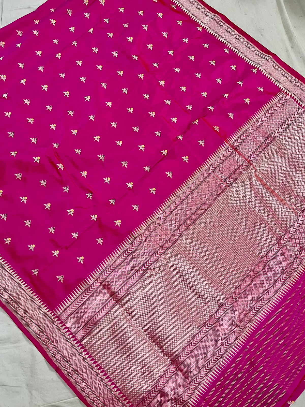 Ikatara - Banarasi Pure Katan Silk Meenakari Saree