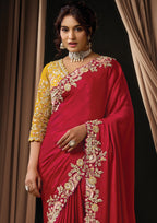 Natija - Designer Satin Saree