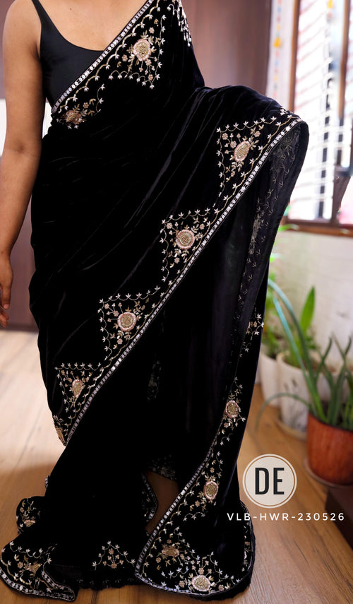 Anjali - Designer Tissue Crepe Saree