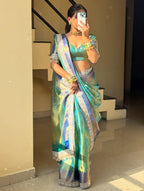 Reshmi - Banarasee Kanchi Tissue Silk Saree