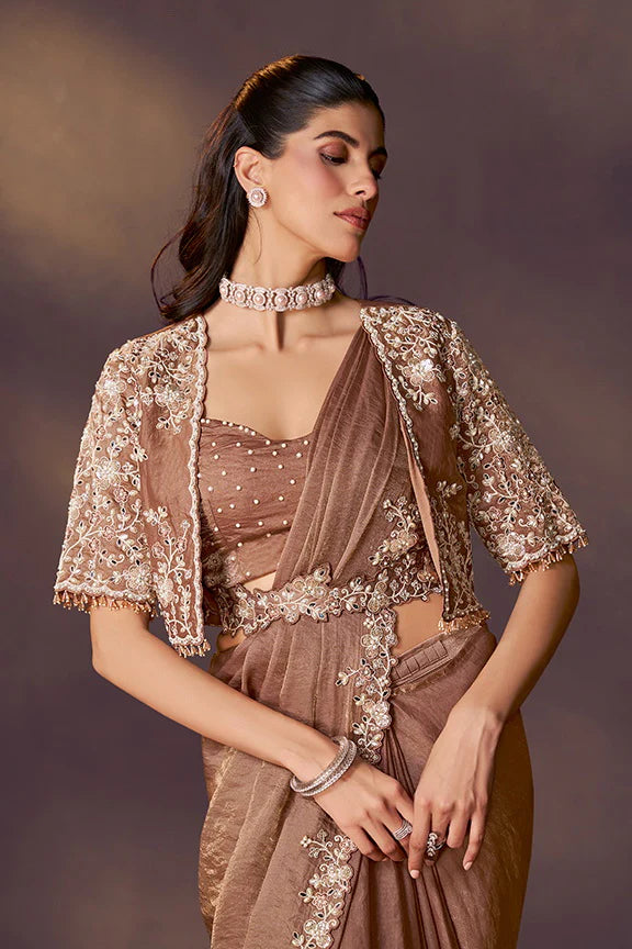 Shaya - Designer Satin Saree