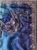 Sila- Designer Tissue Crepe Saree