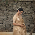 Mozhi - Golden Tissue Silk Saree