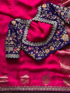 Shimi- Designer Satin Silk Saree