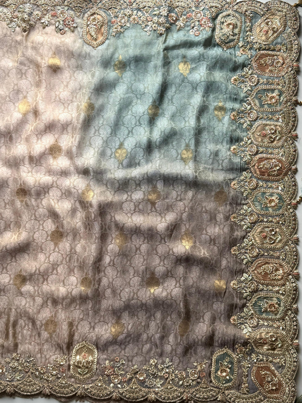 Mansi - Designer Cocktail Handwork Saree