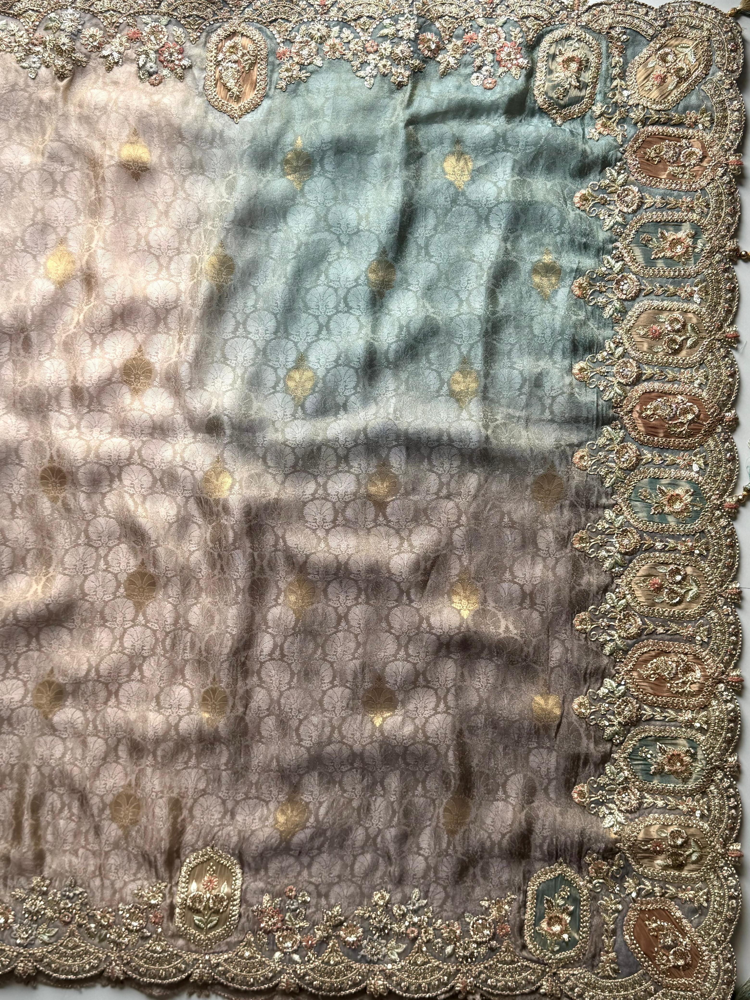 Mansi - Designer Cocktail Handwork Saree