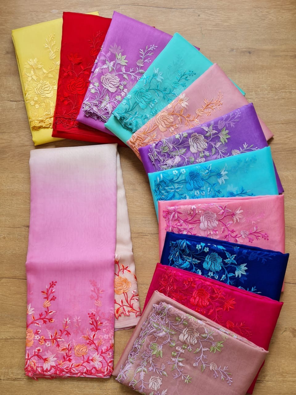 Jayanti - Pure Organza Silk with Embroidery
